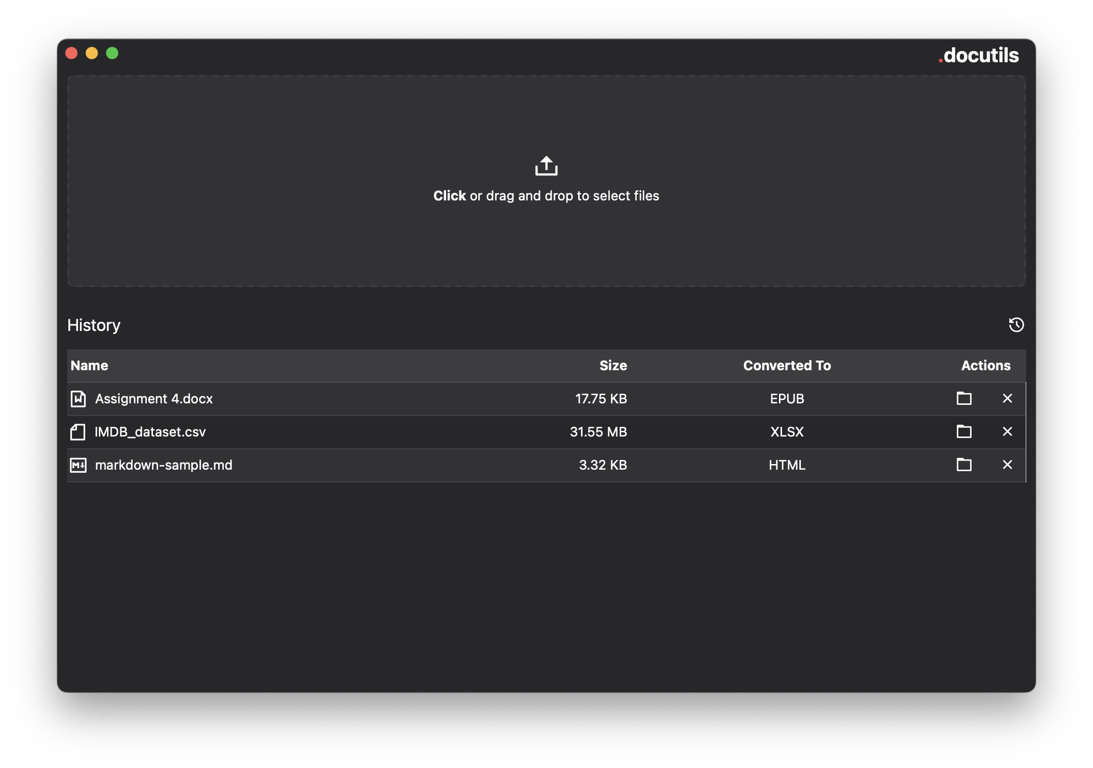 Docutils desktop application.